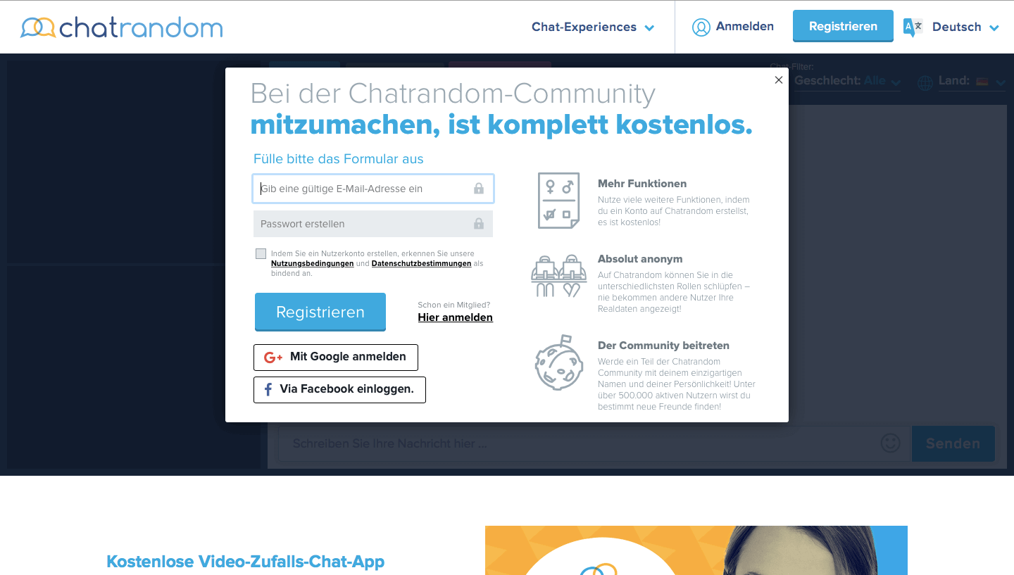 Chatrandom erfahrung